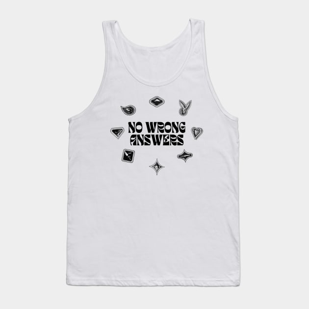 No Wrong Answers (Black/Bubble Windows) Tank Top by NextGenVanner